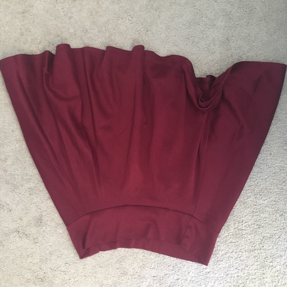 Maroon skirt